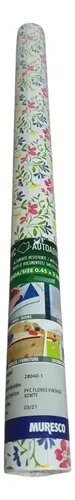 Rollo De Pvc Autoadesivo Muresco 0,45 M X 2 M Modelo Flores DecoStock