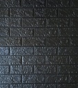 Placas 3d Autoadhesivas Pared Muresco Pintable/lavable Ladri Ladrillo Negro