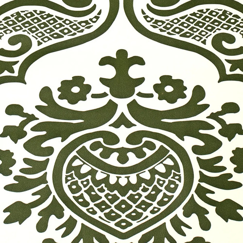 Papel Vinilizado Arabescos Verde F/ Blan Amarie Muresco 32/3 DecoStock