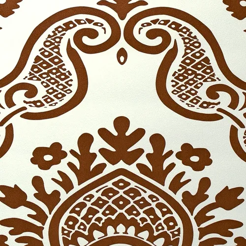 Papel Vinilizado Amarie Muresco Arabescos Ocre 32/6 DecoStock