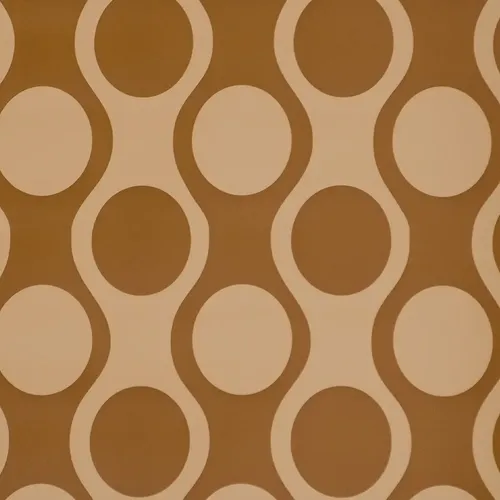 Papel Vinilizado Amarie Muresco Ocre/marrón 34/4 Circulos