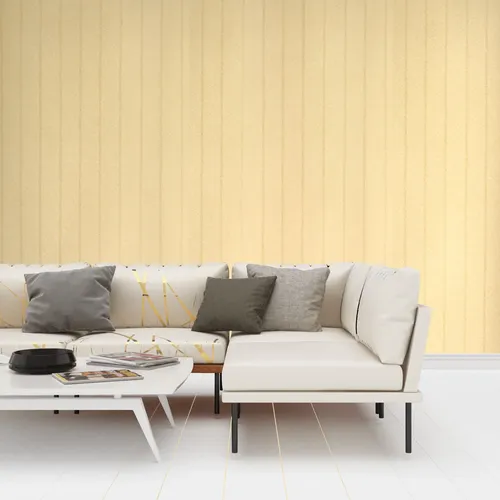 Papel Vinilizado Amarillo Rayado Eurodesign 3462/2 Muresco
