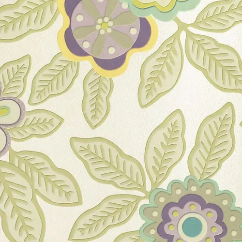 Papel Vinilizado Flor Fondo Beige Muresco Zen 3479/1 DecoStock