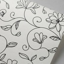 Papel Vinilico Textur Zen 3485/1 Muresco F/blanco Flor Negra