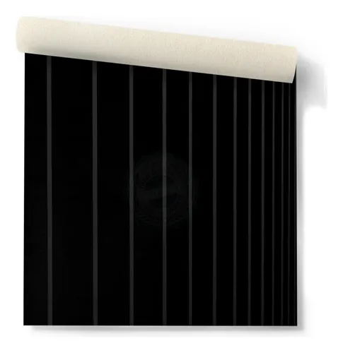 Papel Muresco Vinilizado Amarie 35/1 Negro Rayas Irregulares DecoStock