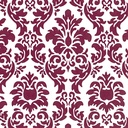 Papel Vinilizado F/blanco Arabescos Bordo Amarie Muresc 37/2