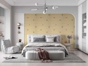 Papel Vinilico Texturado C/diseño Madras Muresco 4304/3 Ds Amarillo Maiz