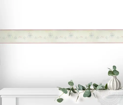 Guarda Vinilizada X 10 Mts Clásica Flores B/ Rosa 3917/2 New Look DecoStock