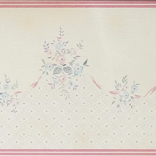 Guarda Vinilizada X 10 Mts Clásica Flores B/ Rosa 3917/2 New Look DecoStock