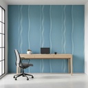 Papel Vinilizado Amarie Muresco Celeste Turquesa 39/3 DecoStock