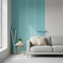 Papel Vinilizado Amarie Muresco Celeste Turquesa 39/3 DecoStock