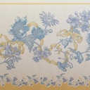 Guarda Vinilizada X 4,30 Mts 3964/1 Flores Azules B/amarillo DecoStock