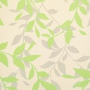 Papel Vinilico Crema Hojas Verde Y Vison Galia Muresco 40/2