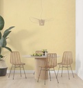 Papel Vinilico Texturado Amarillo Nido Muresco 8710/8 Dstock Amarillo Pastel
