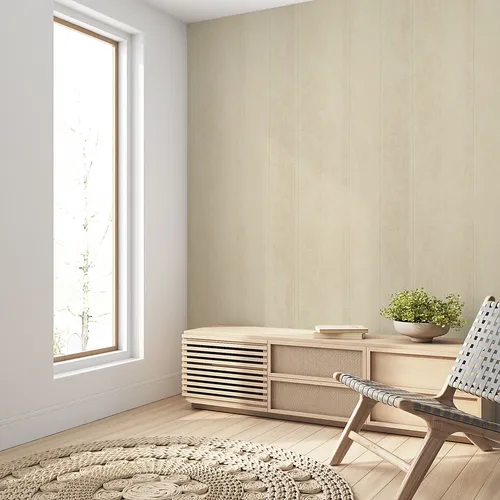 Papel Vinilico Texturado Beige Rayas Muresco Cypress 4026/2