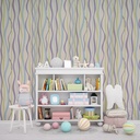 Papel Vinilico F/ Blanco Cintas Colores Galia Muresco 41/3 DecoStock