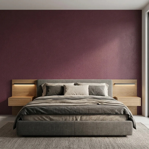 Papel Vinilico Símil Cuero Violeta Muresco Corium 4215/3 DecoStock