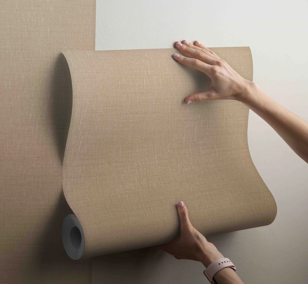Papel Vinilico Texturado Plisse Arena Muresco 6500/4 Dstock Arena