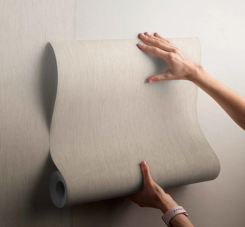 Papel Vinilico Texturado Marron Claro Madras Muresco 4302/3 DecoStock