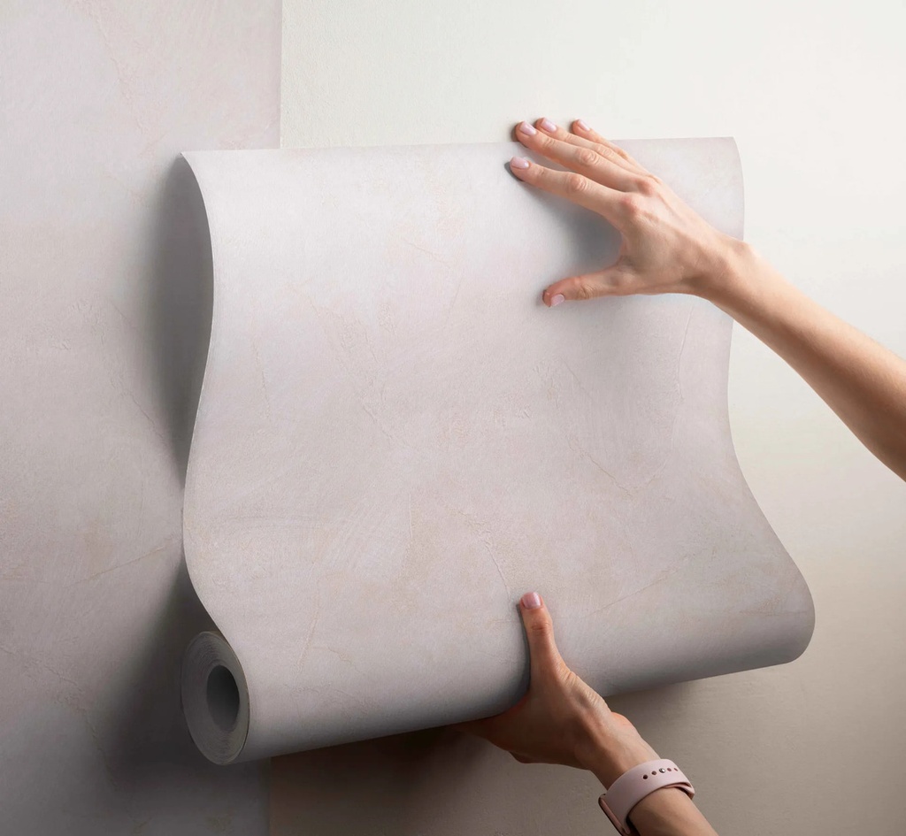 Papel Vinilizado Relieves Muresco Beige 9602/1 Decostock Beige