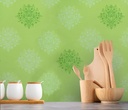 Papel Vinilico Fondo Verde 43/3 Galia Muresco DecoStock
