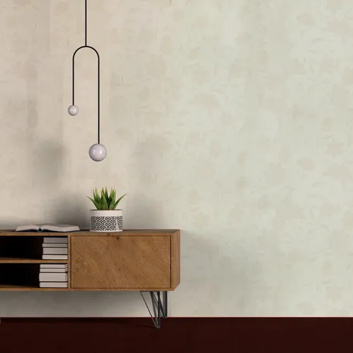 Papel Vinilico Beige Flores Galia 46/2 Muresco Decostock