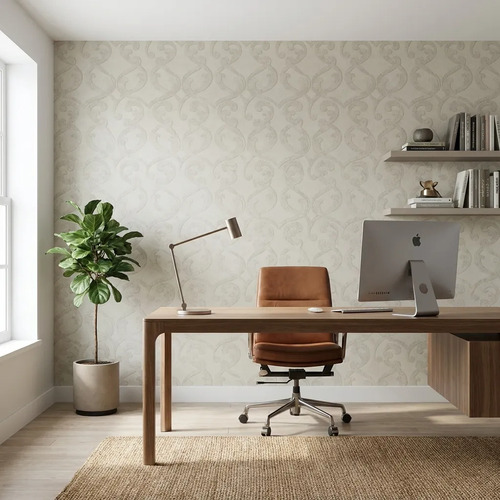 Papel Vinilico Text. Arabesco Beige Muresco Urban 4700/2 DecoStock
