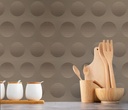 Papel Vinilico Texturado Circulos Urban Marron 4704/1 DecoStock