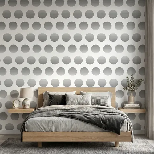 Papel Vinilico Texturado Circulos Urban 4704/3 DecoStock