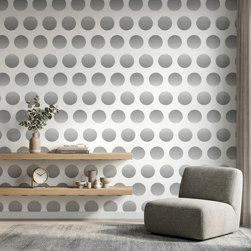 Papel Vinilico Texturado Circulos Urban 4704/3 DecoStock