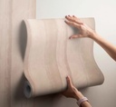 Papel Vinilizado Beige Arena Rayado Relieves Muresco 9604/2 Beige Arena