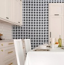Papel Vinilico Galia Muresco 47/1 Geometrico Blanco y Negro DecoStock