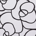 Papel Vinilico Blanco Flores Negras Muresco Urban 4705/1 Ds Blanco Y Negro