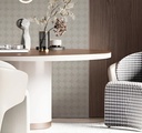 Papel Vinilico Cìrculos Geomètrico Beige Galia Muresco 47/3 DecoStock