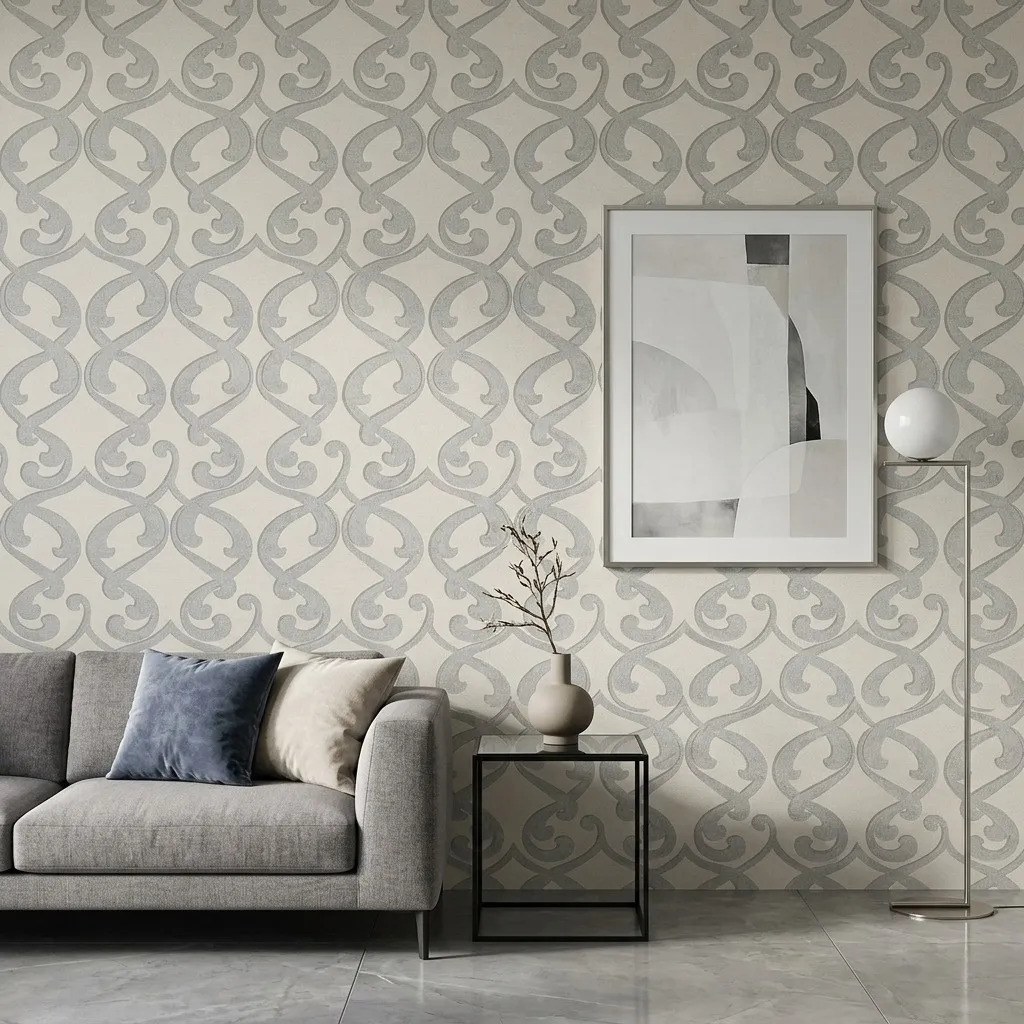 Papel Vinilico Text. Arabesco Vison Muresco Urban 4700/1 Ds Vison