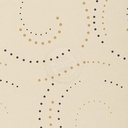 Papel Vinilico Nacional Fondo Beige Circulos Vanina Mizrahi Muresco 50/2