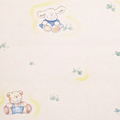 Papel Vinilico F/ Blanco Animalitos Infantil 5066/1 Muresco Disney