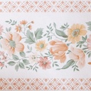 Guarda Vinilizada X 4,85 Mts Clasica Flores F/blanco C/borde DecoStock