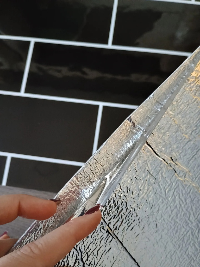 Pack X 5 Placas 3d Adhesivas Pared Muresco Laminadas Marmol Subway Negro