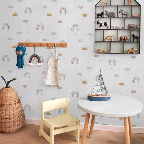 Papel Vinilizado Muresco Viva La Casa 562/1 Infantil Arcoiri
