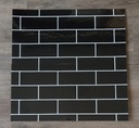 Pack X 5 Placas 3d Adhesivas Pared Muresco Laminadas Marmol Subway Negro