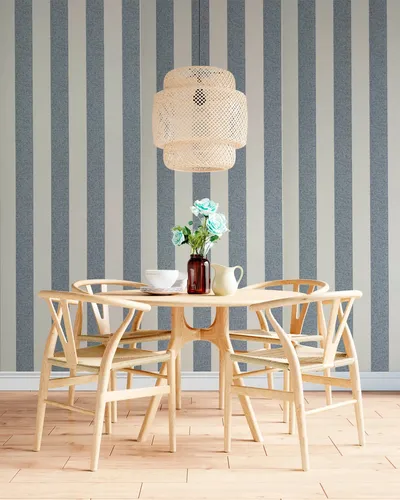 Papel Vinílico Muresco Capsula 5624/1 Rayado Celeste DecoStock