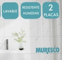 Pack X 5 Placas 3d Adhesivas Pared Muresco Laminadas Marmol Subway Negro
