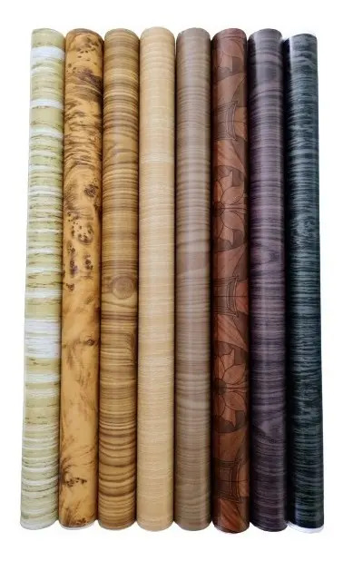 Rollos De Pvc Autoadhesivo Muresco 0,45 X 2 M Modelo Maderas Madera (semimate) Madera Clara