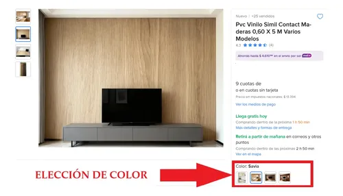 Pvc Madera x 5 mts 57960/6 - SIENA