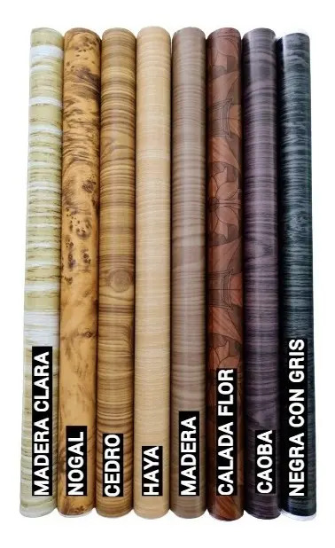 Rollos De Pvc Autoadhesivo Muresco 0,45 X 2 M Modelo Maderas Madera (semimate) Madera Clara