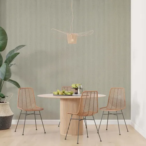 Papel Vinilico Beige Tostado Rayado Tramas 5804/4 Muresco