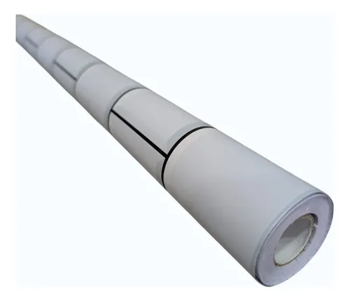 Rollo De Pvc Vinilo Simil Contact Subway Blanco 0,60 X 5 Mts