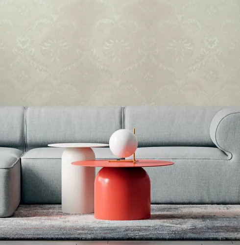 Papel Vinilico Provenzal Sedad Blanco Muresco Cinthia 6100/1 DecoStock
