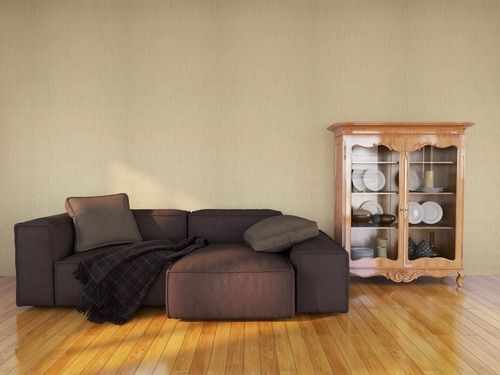 Papel Vinilico Texturado Plisse Muresco 6501/1 Beige Cobrizo